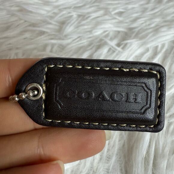 2" y2k COACH Vintage Fob Bag Charm Hang tag Hangtag - Picture 1 of 2